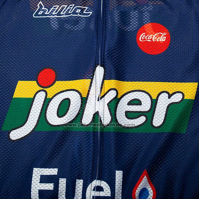 2020 Fahrradbekleidung Joker Fuel Blau Trikot Kurzarm und Tragerhose